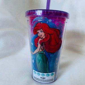 Princess Ariel 16oz travel Tumblr with ice cubes